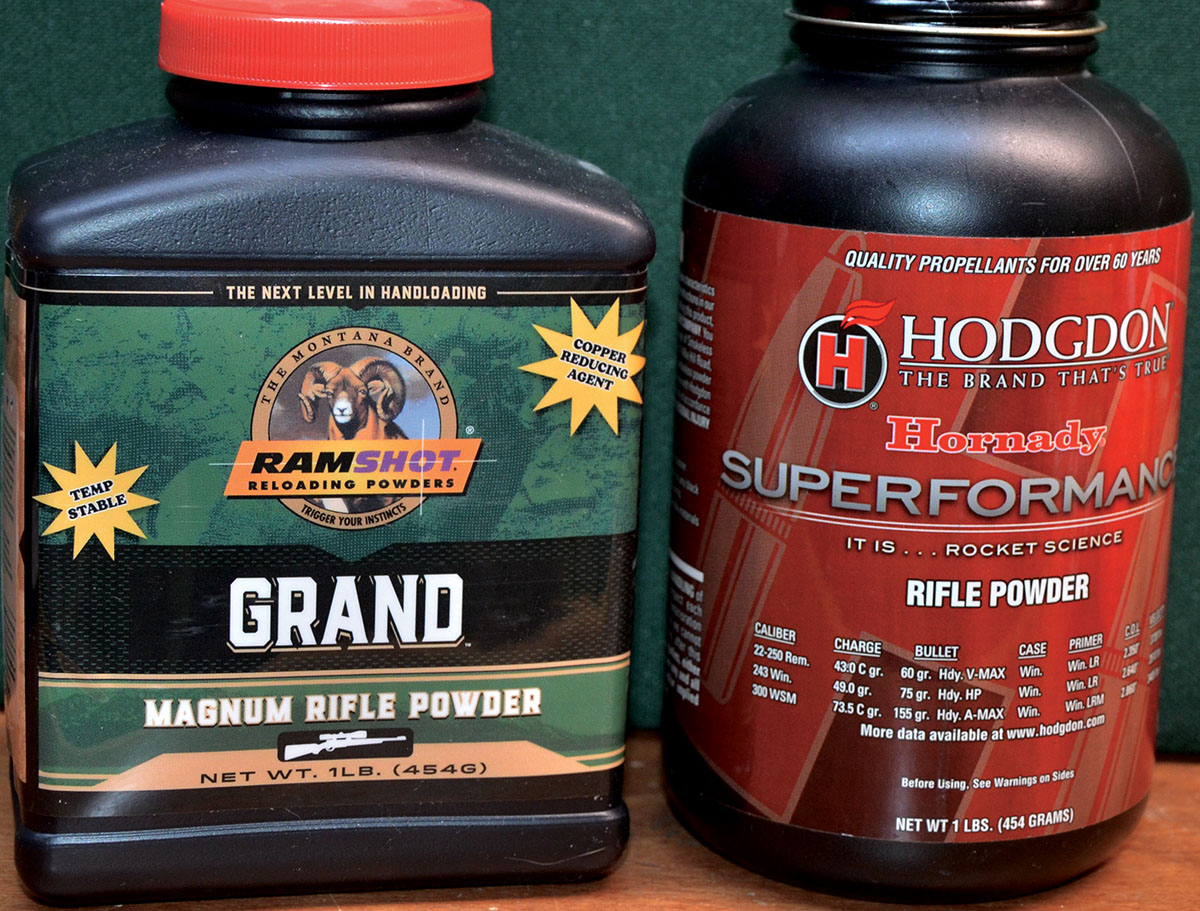 Two excellent powder choices for developing heavy bullet loads for the 220 Swift as well as for the 22 Creedmoor, 22-250 and 22-250 Improved.